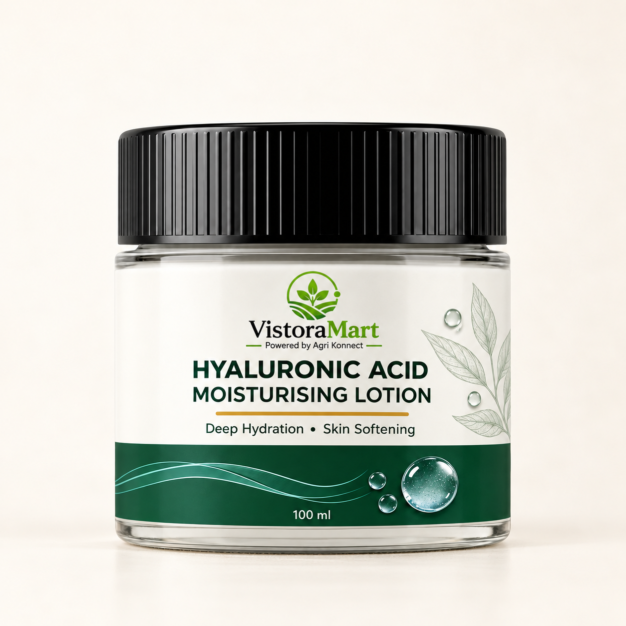 Hyaluronic Acid Moisturising Lotion 100ml is specially formulated to deliver intense hydration and improve overall skin softness and texture. Enriched with hyaluronic acid, it helps retain moisture within the skin, supporting better elasticity and a plump, healthy-looking appearance. Its non-greasy, quick-absorbing formula nourishes the skin without clogging pores, making it ideal for everyday use in all seasons. With regular application, it helps reduce dryness, enhance smoothness, and maintain a well-hydrated, radiant complexion suitable for all skin types.