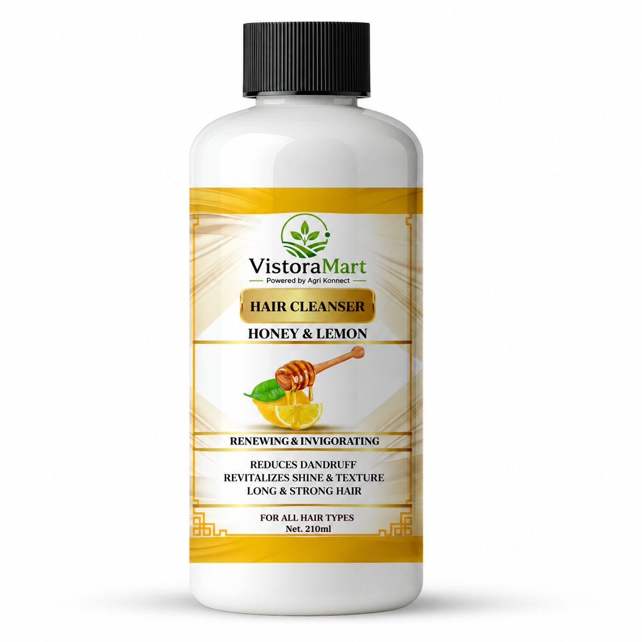 Honey & Lemon Juice Hair Shampoo 210ml is specially formulated to provide deep cleansing while maintaining the natural moisture balance of the scalp. Infused with the nourishing properties of honey and the clarifying benefits of lemon extract, it helps remove buildup, control excess oil, and enhance hair’s natural shine. Its gentle yet effective formula leaves hair soft, smooth, and manageable without over-drying. With regular use, it supports a healthier-looking scalp and revitalized hair, making it suitable for both men and women and ideal for all hair types.